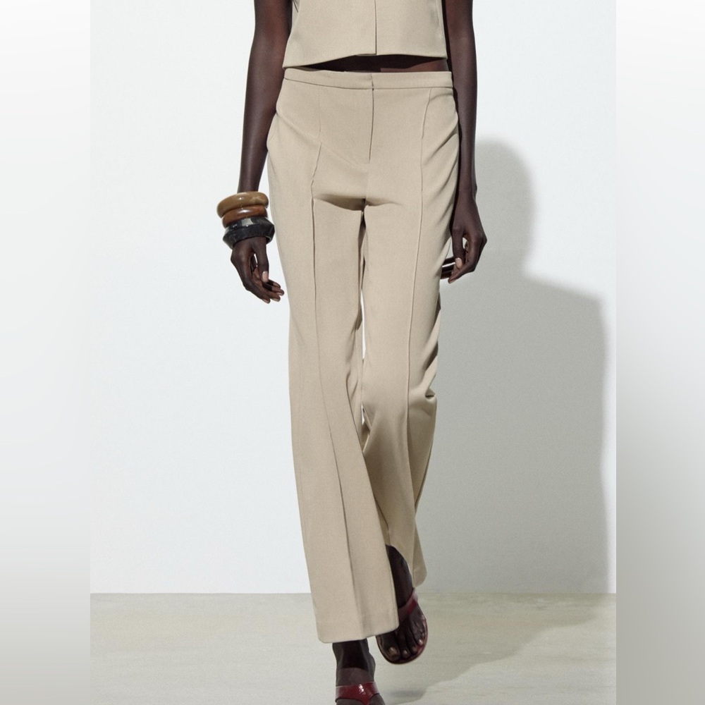 ZARA RIB DETAIL FLARE PANT NEW WITH TAGS!